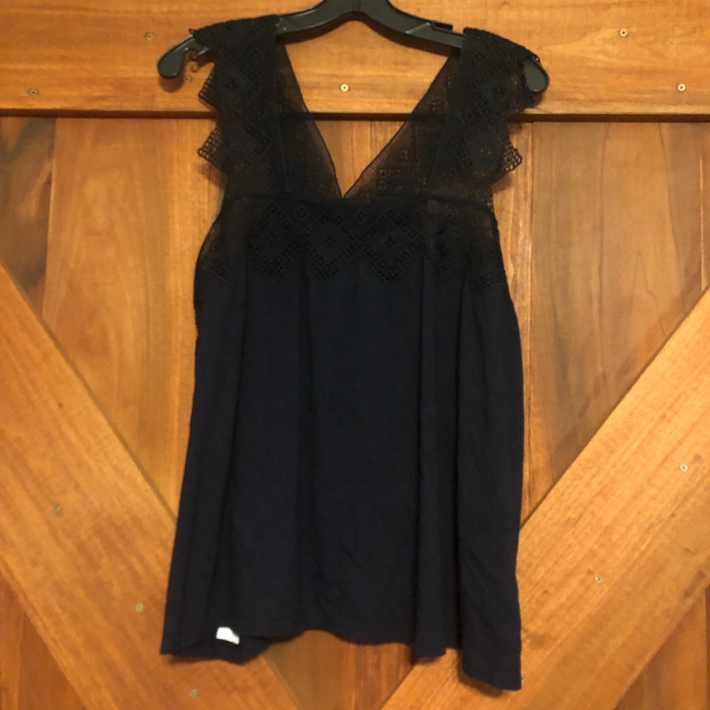 Lace detail tank
